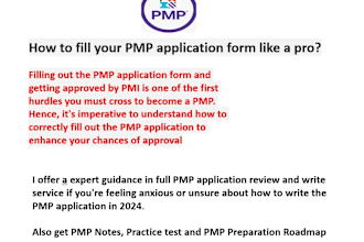 help you write pmp and pmi acp application