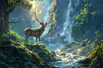 make fantasy environment background art