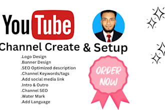 do youtube channel create and setup