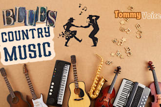 compose and sing funk jazz country music blues instrumental music soundtrack pop