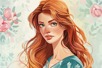 draw your portrait into a disney style cartoon