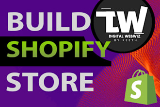 build shopify store shopify dropshipping ecommerce store, shopify website