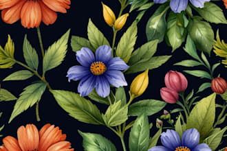 do a watercolor botanical illustration