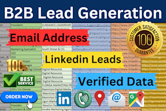 do b2b lead generation, find email addresses, and linkedin leads