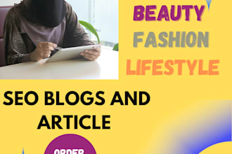 content writing for life style and beauty blogs