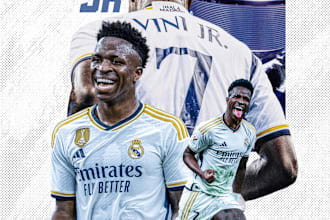 create a dynamic  sports poster design