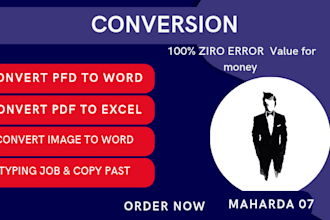do convert image to word or PDF to text big data or formatting