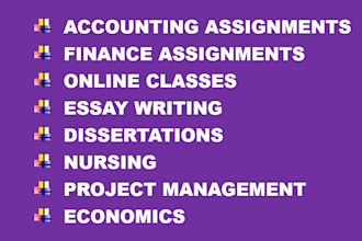 do accounting, finance, economics, project management