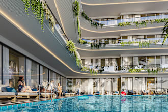 render a swimming pool