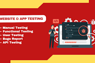 do QA testing, user testing, review android app, ios app and website testing
