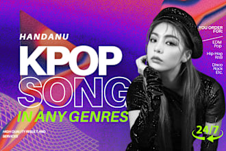 produce kpop song, kpop beat with high quality and faster