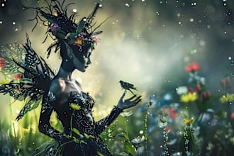 make fantasy character or fantasy portrait art