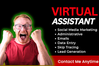 be your administrative and social media marketing virtual assistant
