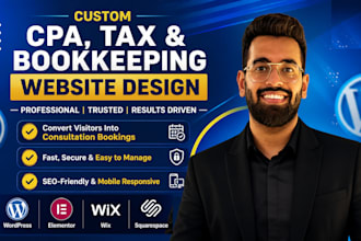 design a professional accounting and bookkeeping website