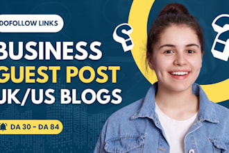 business guest post on top UK US blogs with da 80 plus
