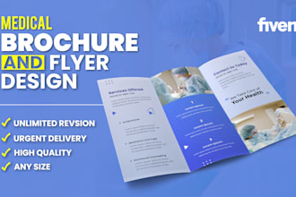 design professional medical or healthcare brochure and flyer
