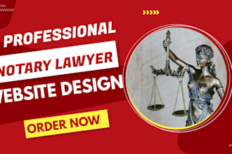 design your notary website notary landing page  attorney law firm lawyer website
