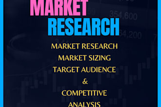 assist in online, market research and business research