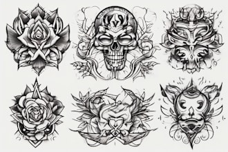 draw a custom traditional tattoo design