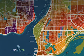 create a vector map illustration for any of your events