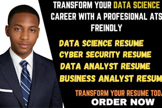 write data science, data analysts, cyber security resume and cover letter