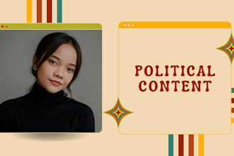 write political and global issues content