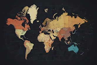 draw vector map in illustrator