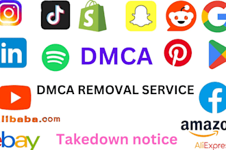 remove content from reddit fb instagram youtube,google under dmca