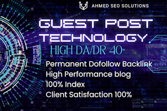 help build your backlink on tech blog through guest post