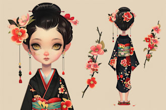 create your original cartoon mascot character