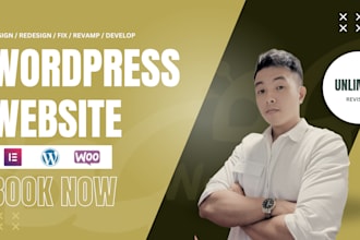 design and build a real quick wordpress website