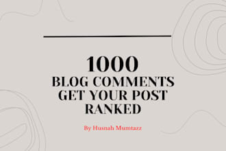 leave engaging and genuine comments under your blog posts