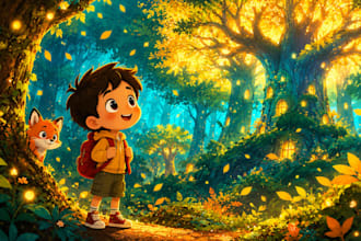 do children book illustration and story book art