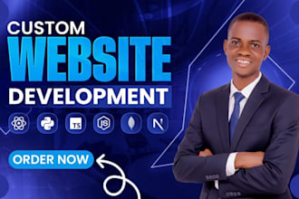 do full stack web app development, custom website, frontend backend developer