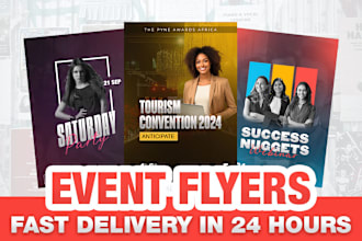 create marketing event flyer design for you