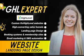 build gohighlevel sales funnel, ghl website expert, gohighlevel landing page