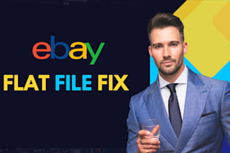 fix product upload  ebay listing , fix flat file and ebay
