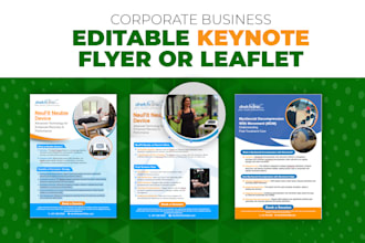 use keynote to create an editable flyer or leaflet