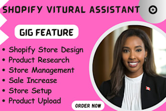 be shopify virtual assistant and shopify marketing manager shopify store manager
