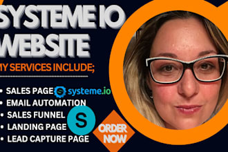set up systeme io sales funnel, systeme io landing page, sales page on systemeio