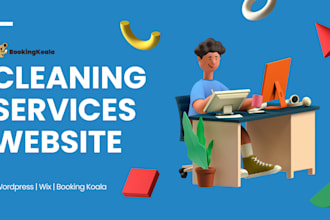 build a house cleaning website, booking koala website,