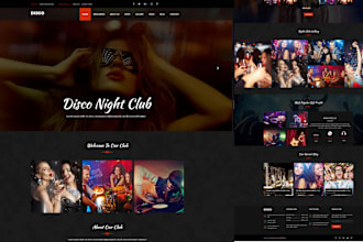 do a night club website, dj hip hop, dance pool party website