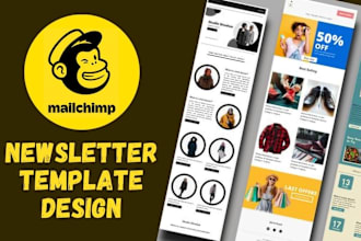 design editable mailchimp newsletter template, mailchimp email template