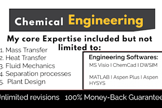assist you in chemical engineering projects and report