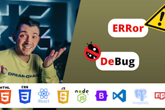debug your HTML CSS and javascript code with in 24h