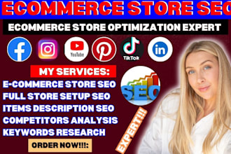 do ecommerce se0 to rank your shopify, etsy, or amazon store optimization SEO VA
