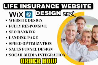generate life insurance leads,design life insurance website, sales funnel ,SEO