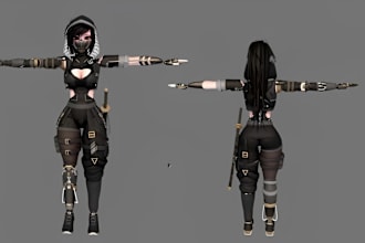 create vrchat avatar, 3d vtuber model, 3d vtuber, vrchat, vrc avatar, vroid