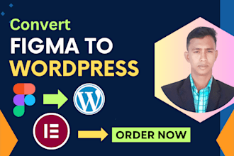 convert figma to wordpress and figma design to elementor