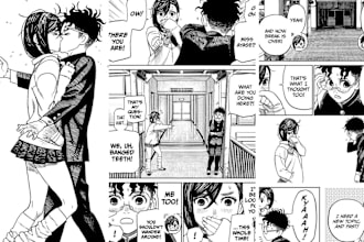 draw comic manga page, anime manga comic book, nsfw manga comic art character